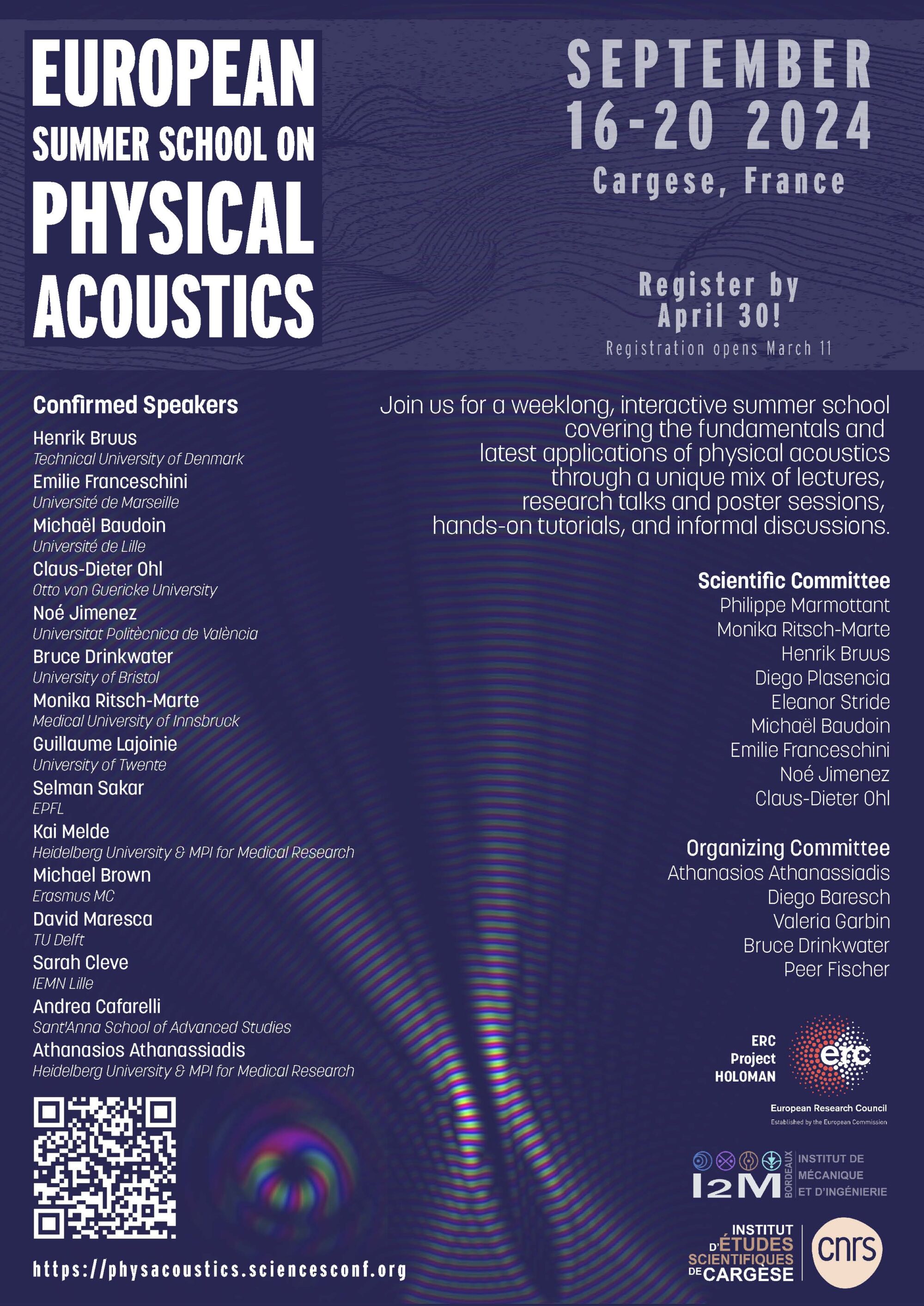European Summer School on Physical Acoustics (Cargèse, 2024) Spanish